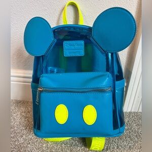 Neon Blue Disney Parks Loungefly